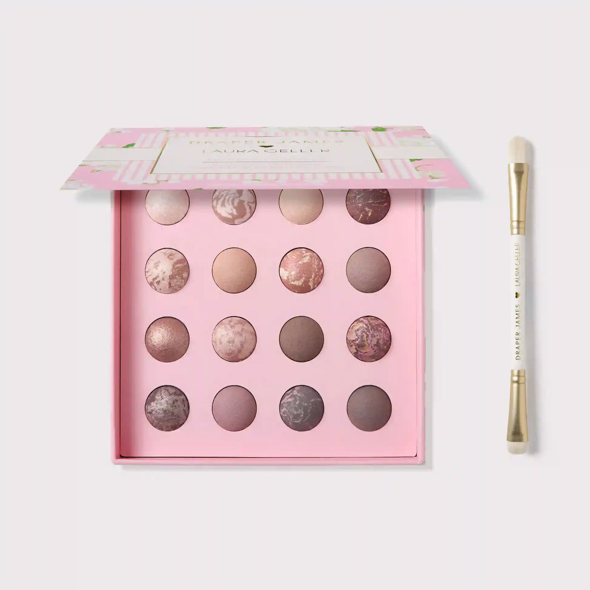 Draper James x Laura Geller Marble-ous Eyes Palette & Brush Set (2PC)